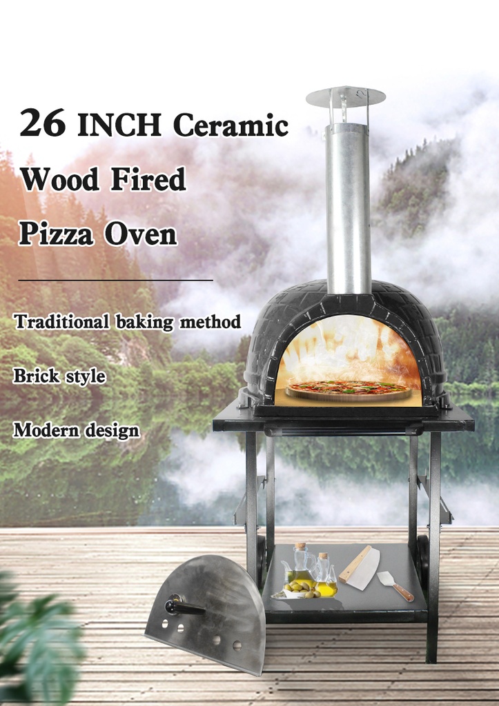 Kamado pizza oven hot sale